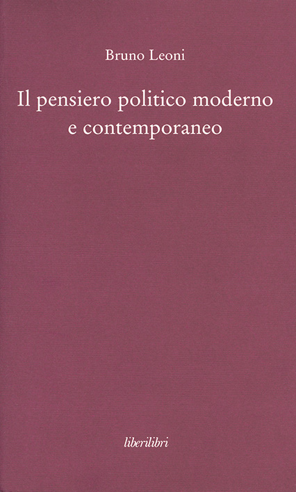Il pensiero politico moderno e contemporaneo